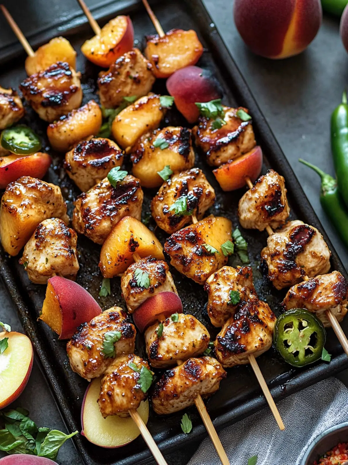 Jalapeno Peach Chicken Skewers: Flavor-Packed Summer Treats 3 Jalapeno Peach Chicken Skewers