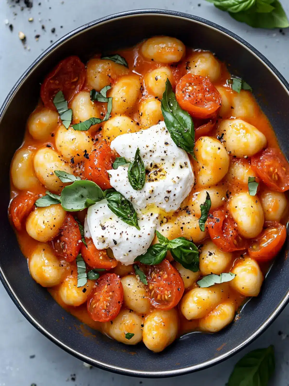 Indulge in Creamy Tomato Gnocchi with Burrata Bliss 3 Creamy Tomato Gnocchi with Burrata