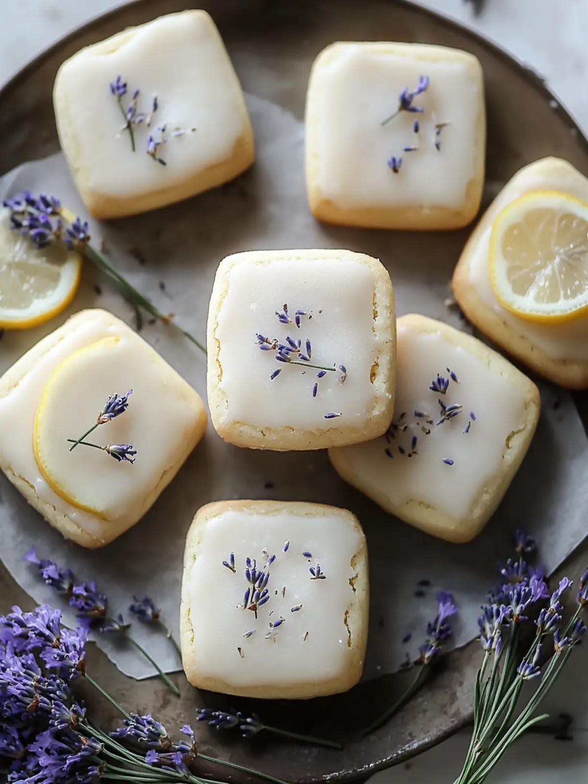Delicious Iced Lemon Lavender Shortbread Cookies to Savor 2 Iced Lemon Lavender Shortbread Cookies