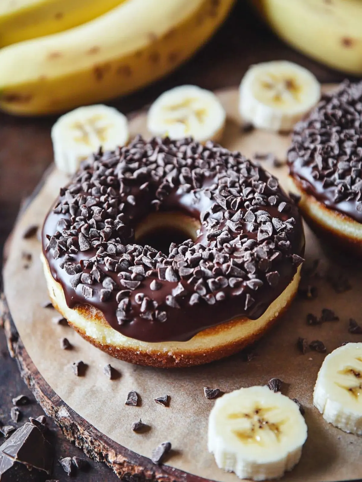 Chocolate Banana Bread Donuts That Will Brighten Your Day 3 Chocolate Banana Bread Donuts
