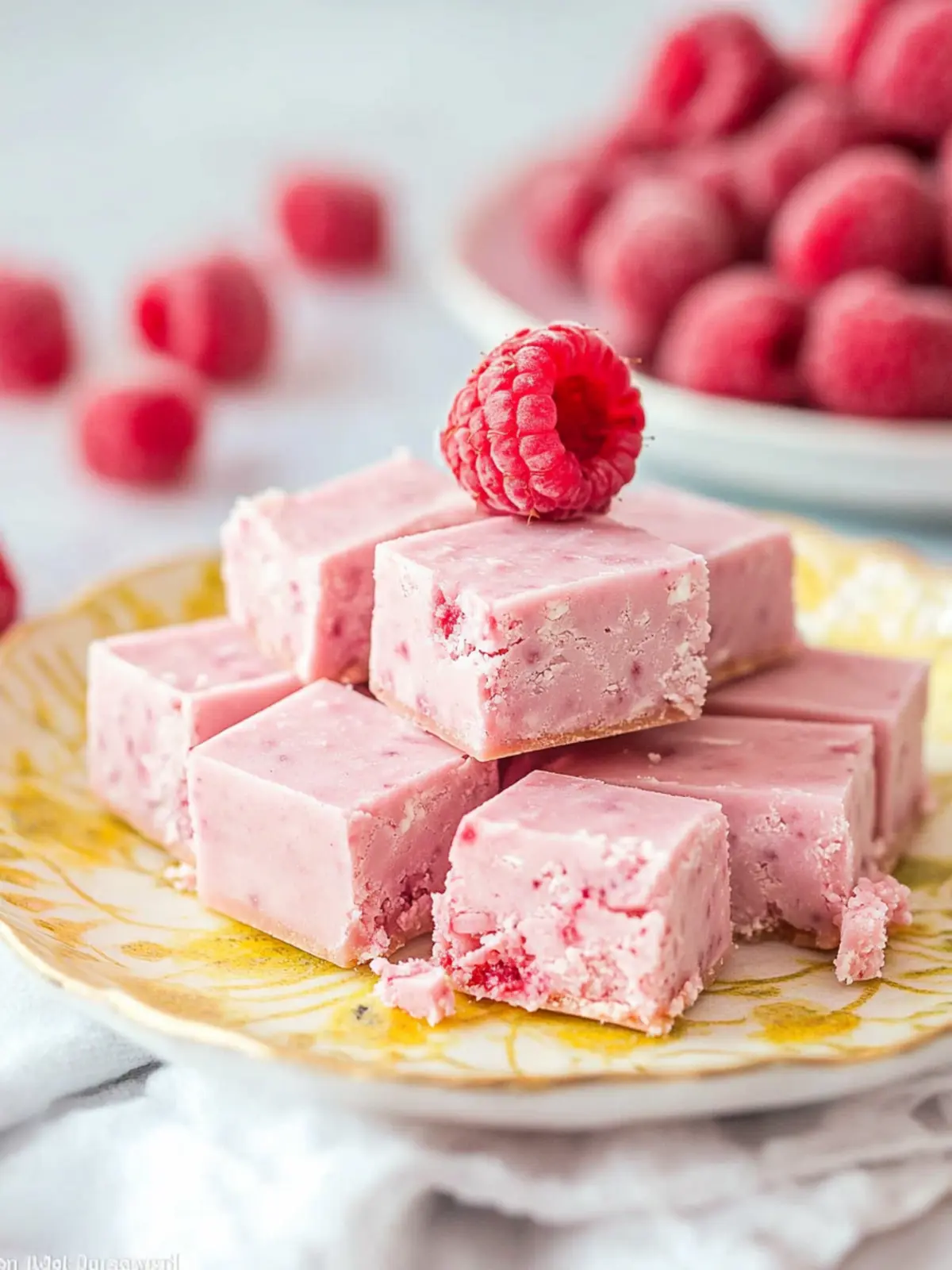 Indulge in Sweet Raspberry Coconut Fudge Bliss 4 Raspberry Coconut Fudge