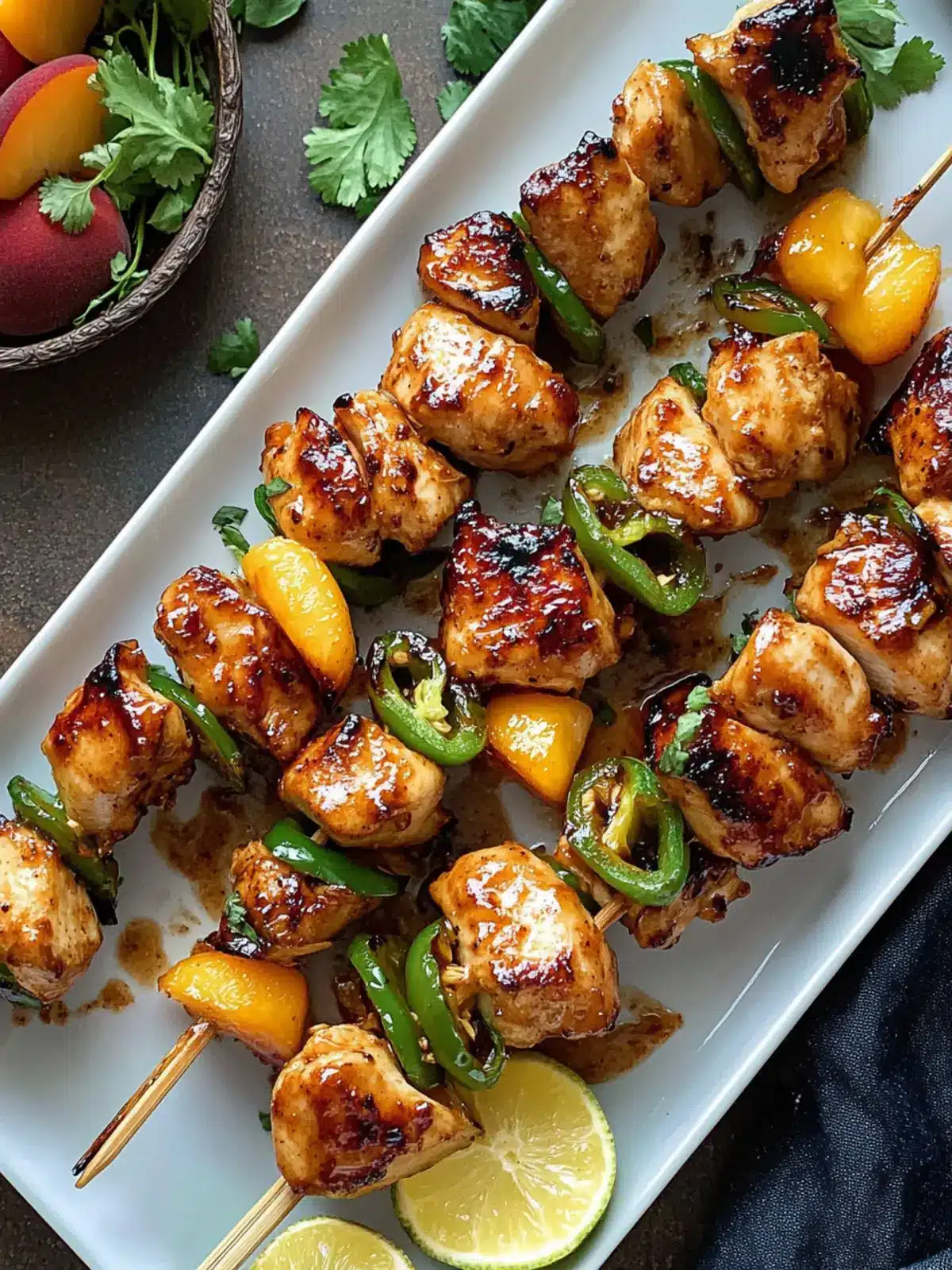 Jalapeno Peach Chicken Skewers: Flavor-Packed Summer Treats 2 Jalapeno Peach Chicken Skewers