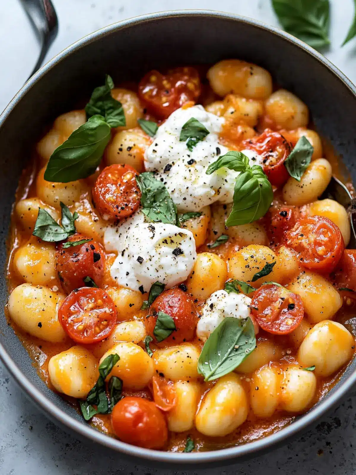 Indulge in Creamy Tomato Gnocchi with Burrata Bliss 5 Creamy Tomato Gnocchi with Burrata