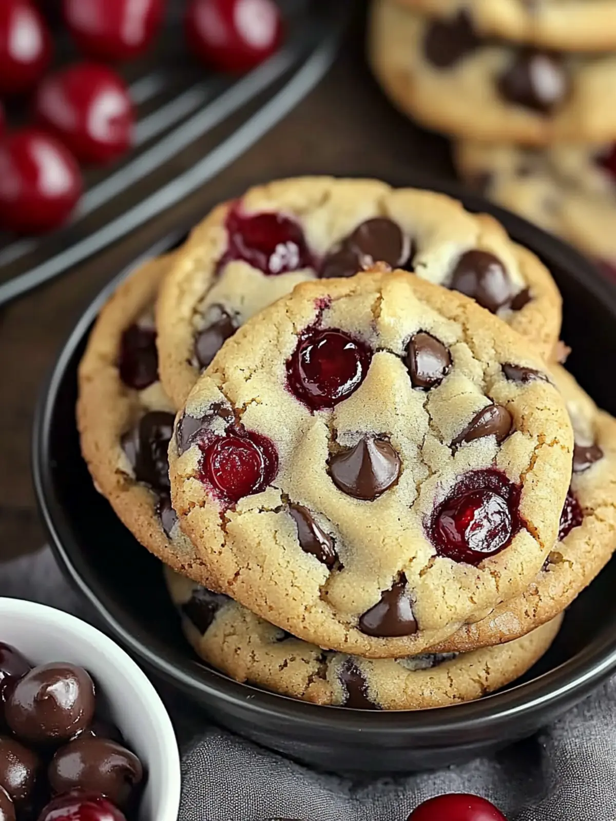 Irresistible Classic Maraschino Cherry Choco Chip Cookies 3 Classic Maraschino Cherry Choco Chip Cookies