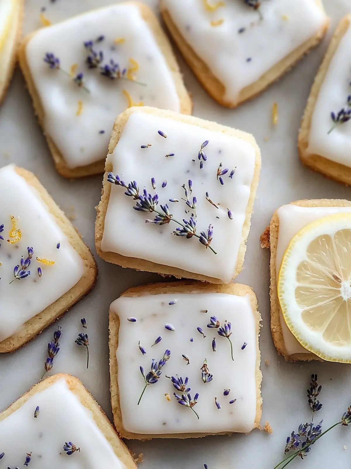 Delicious Iced Lemon Lavender Shortbread Cookies to Savor 5 Iced Lemon Lavender Shortbread Cookies