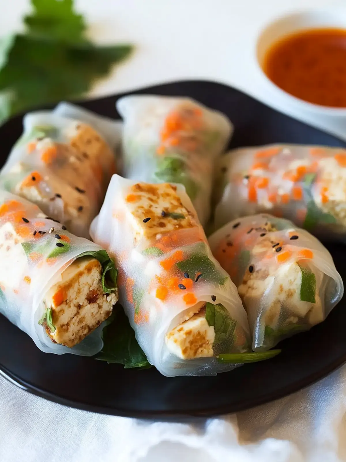 Delicious Tofu Spring Rolls for a Guilt-Free Snack Attack 5 Tofu Spring Rolls
