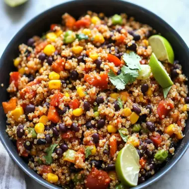 One Pan Mexican Quinoa: A Quick, Flavor-Packed Meal! 9 One Pan Mexican Quinoa