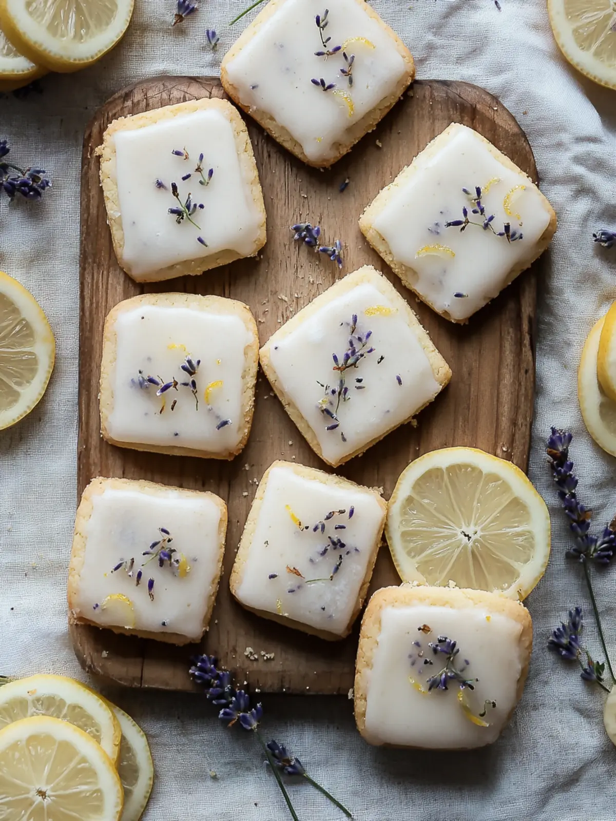 Delicious Iced Lemon Lavender Shortbread Cookies to Savor 4 Iced Lemon Lavender Shortbread Cookies