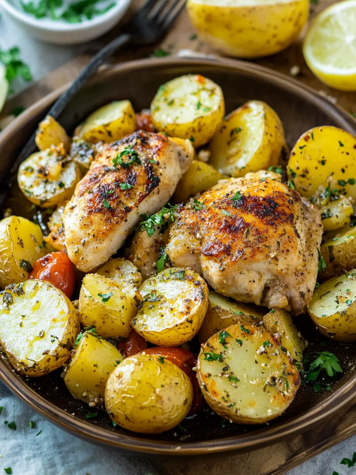 Savory Greek Chicken and Potatoes: A Simple Joy at Home 2 Greek Chicken and Potatoes