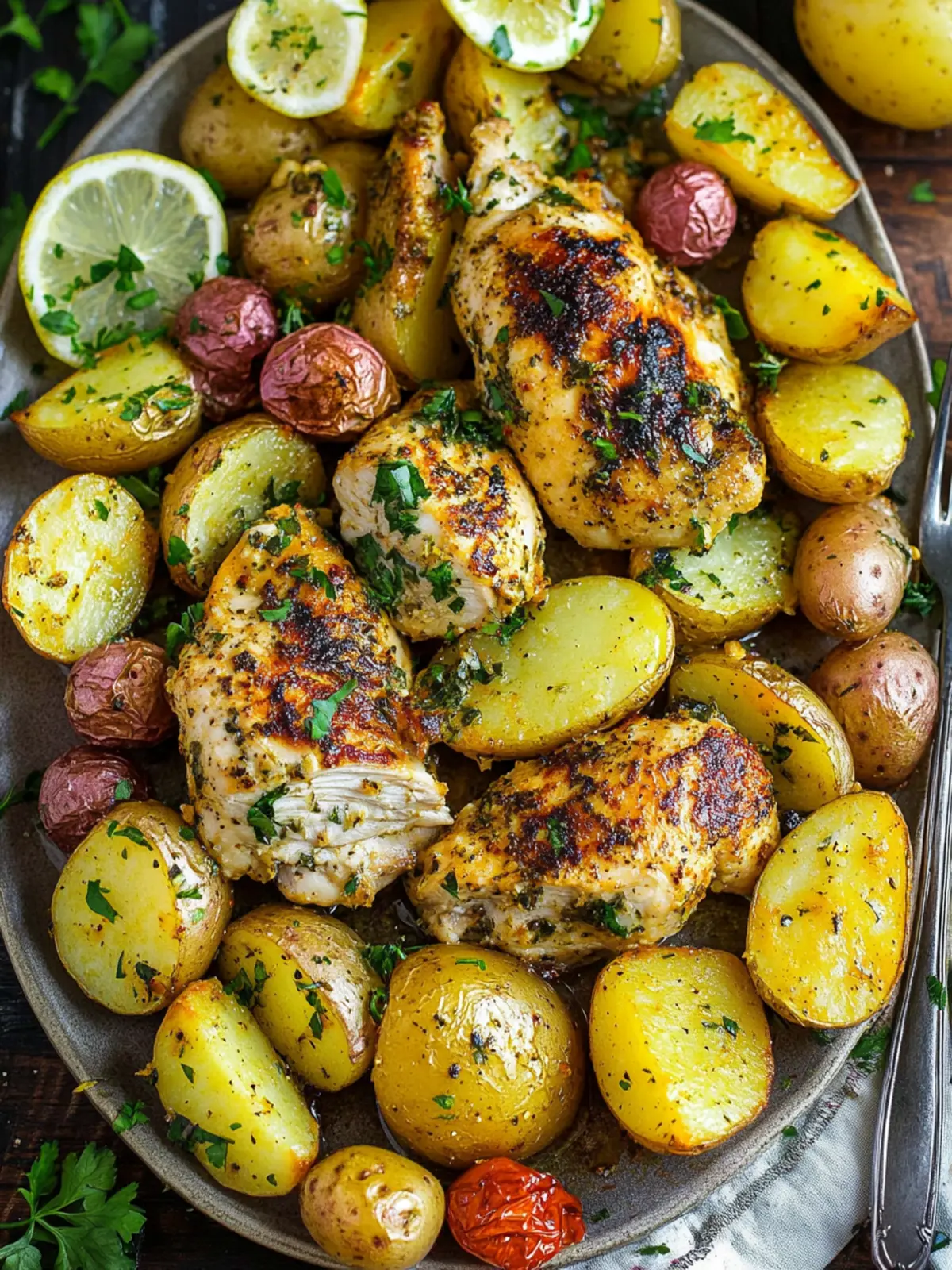 Savory Greek Chicken and Potatoes: A Simple Joy at Home 3 Greek Chicken and Potatoes