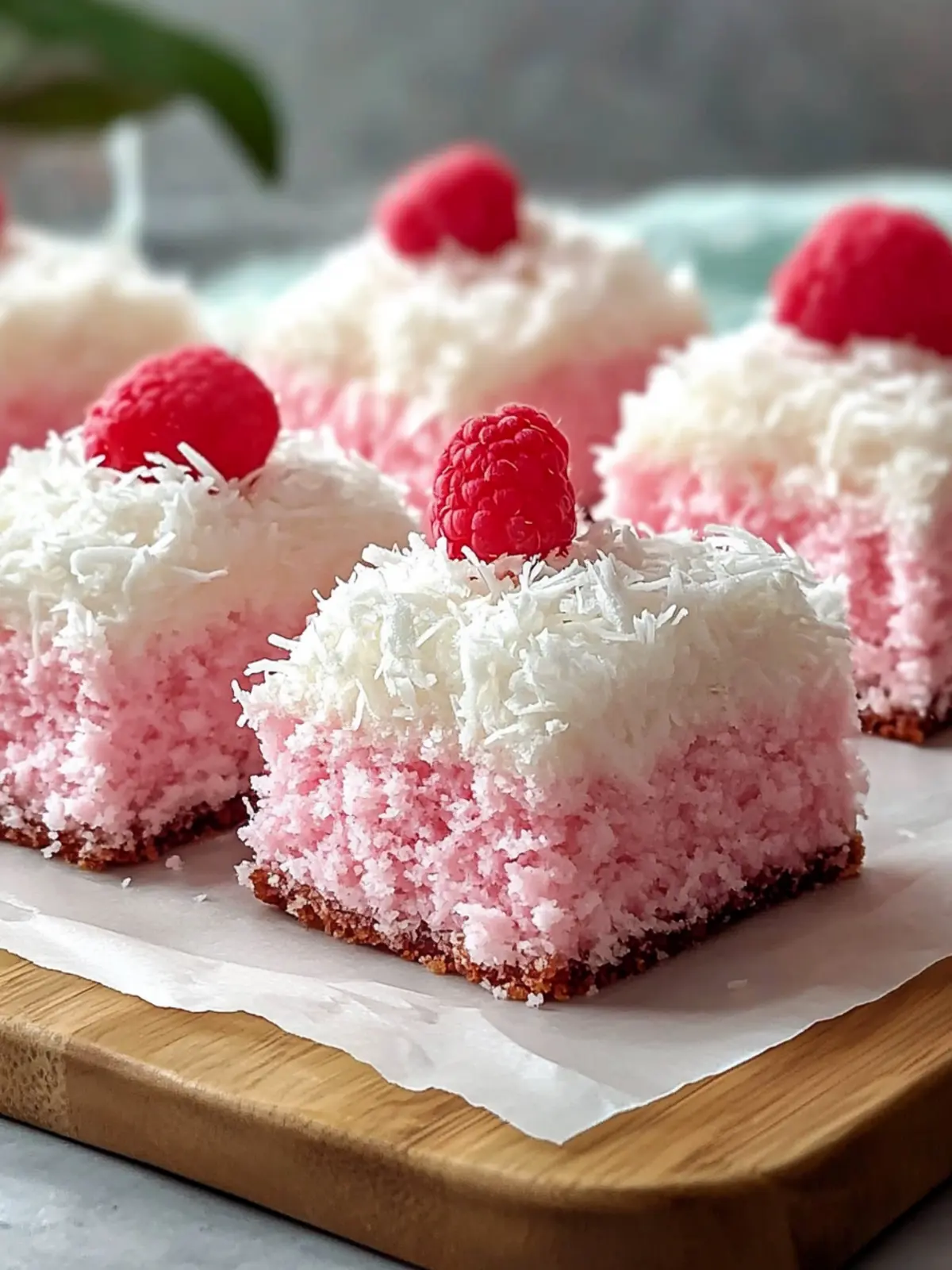 Savor Pink Coconut Snowball Cake Bars for Sweet Bliss 4 Pink Coconut Snowball Cake Bars