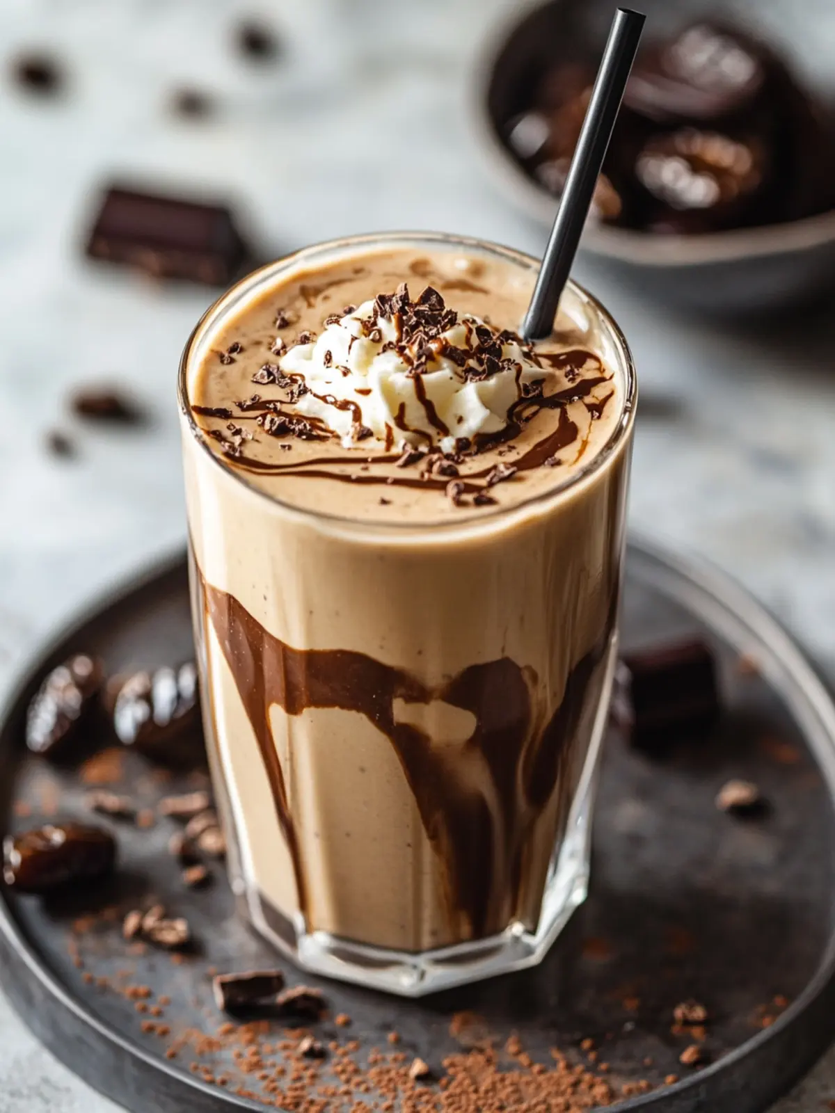 Ultimate Tahini Chocolate Coffee Date Shake for Pure Bliss 2 Tahini Chocolate Coffee Date Shake