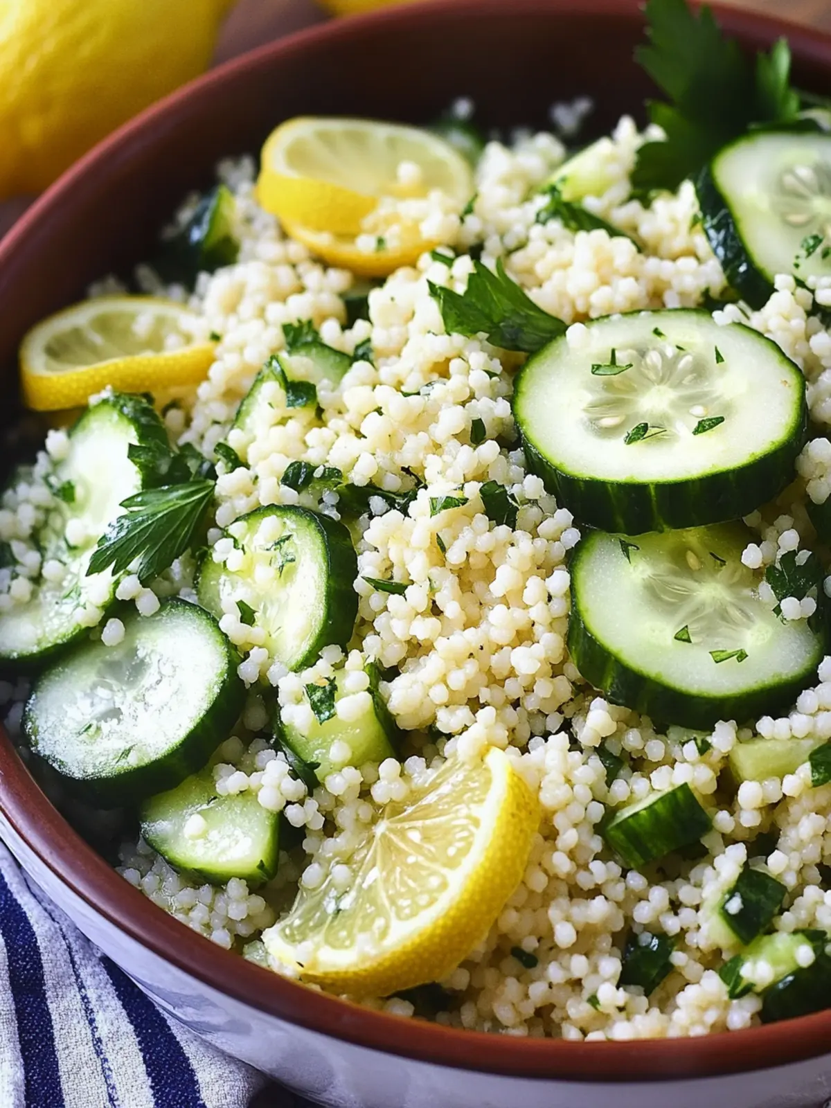 Brighten Your Day with Lemon Cucumber Couscous Salad Delights 4 Lemon Cucumber Couscous Salad