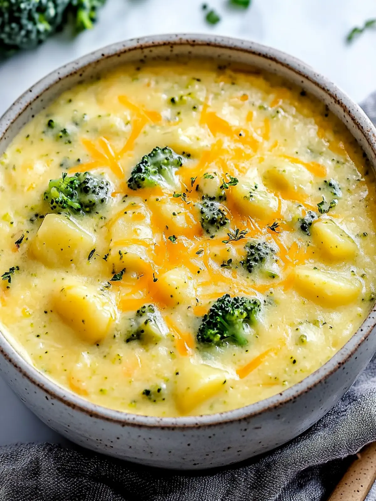 Creamy Broccoli Potato Cheese Soup That Warms the Soul 5 Broccoli Potato Cheese Soup