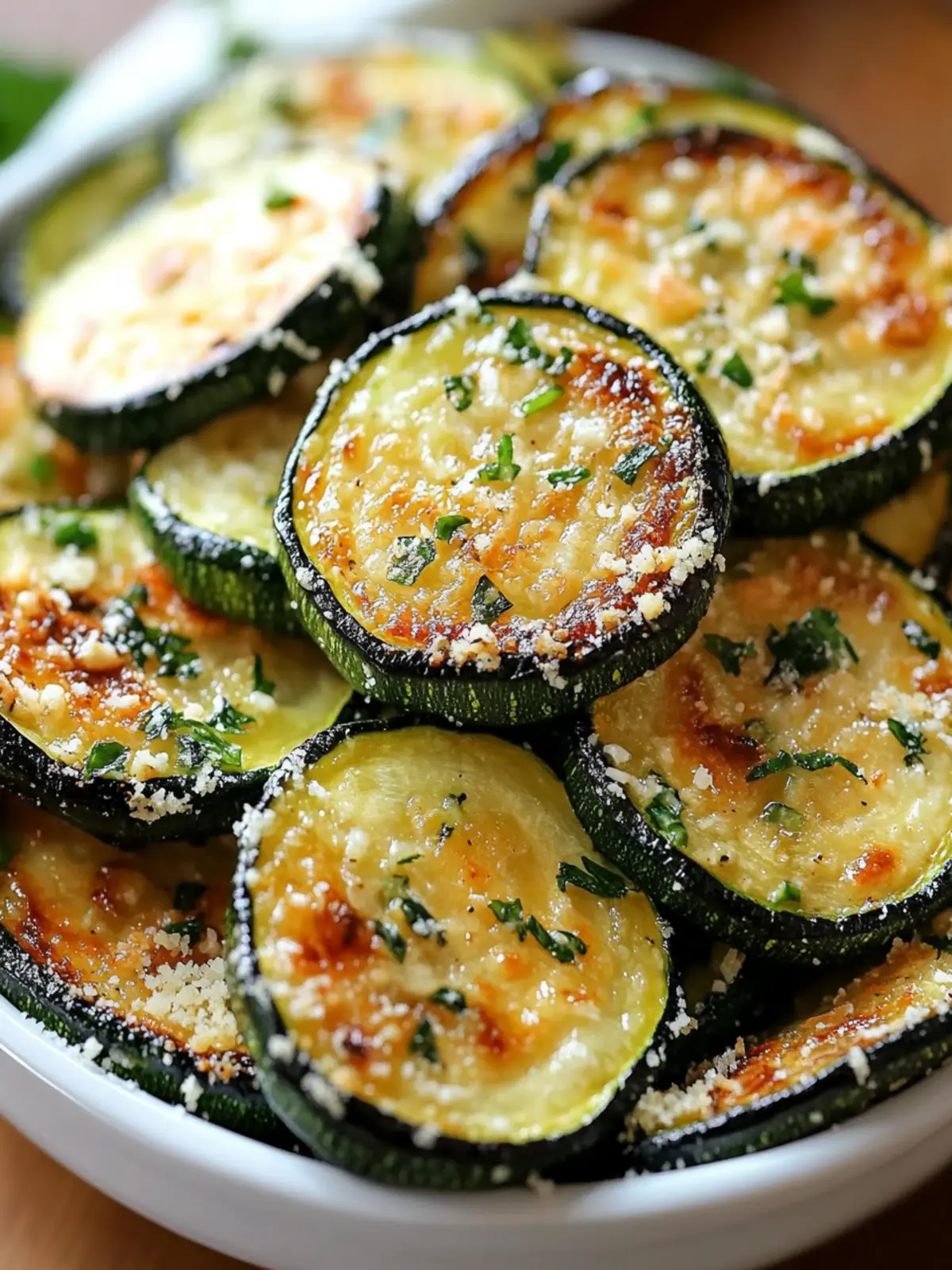 Crunchy Garlic Parmesan Roasted Zucchini You'll Love 4 Crunchy Garlic Parmesan Roasted Zucchini