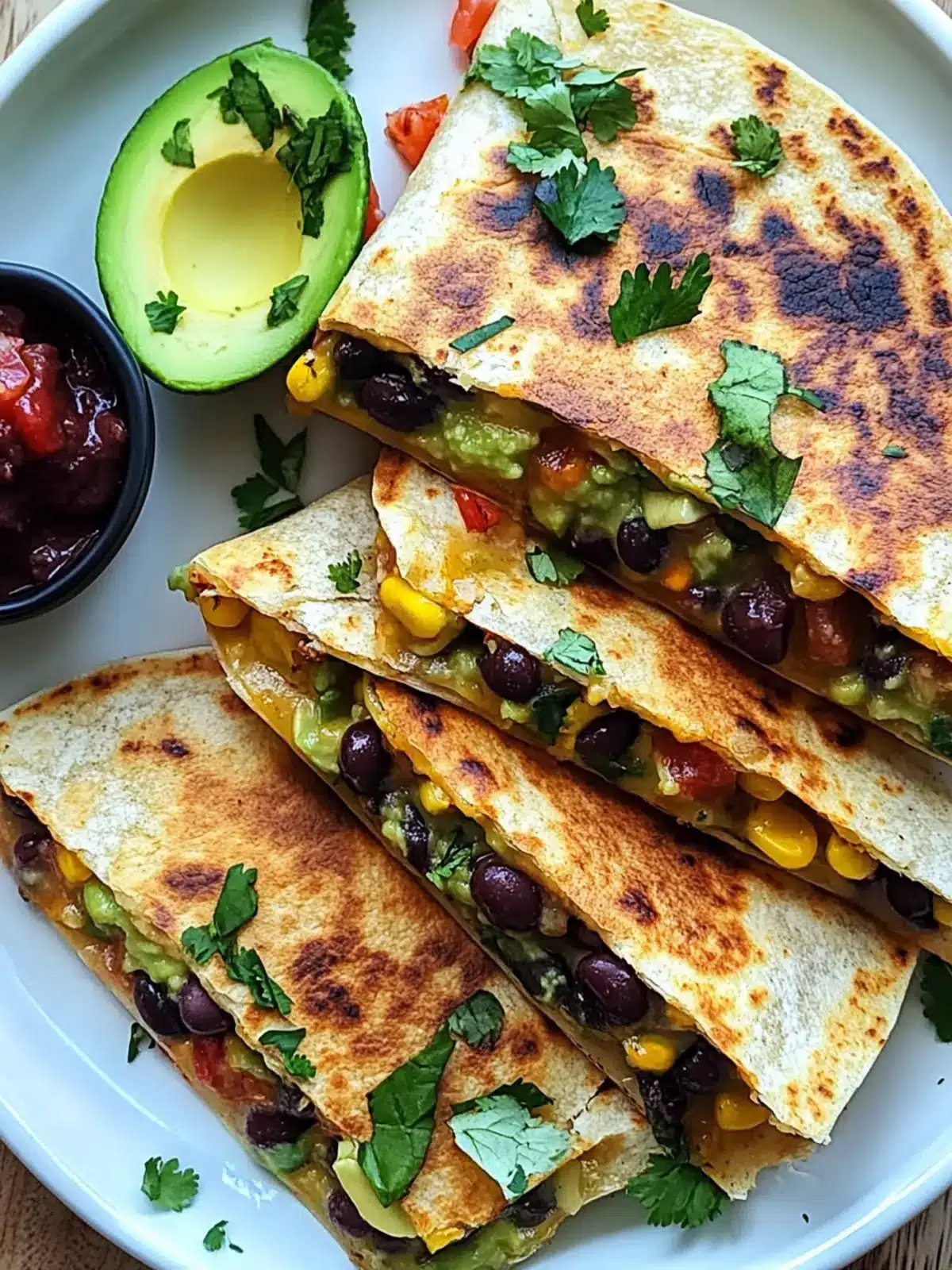 Delicious Vegan Quesadillas with Black Beans and Avocado Bliss 3 Vegan Quesadillas with Black Beans and Avocado