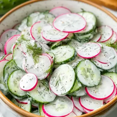 Creamy Cucumber Radish Salad: A Refreshing Side Delight 10 Creamy Cucumber Radish Salad