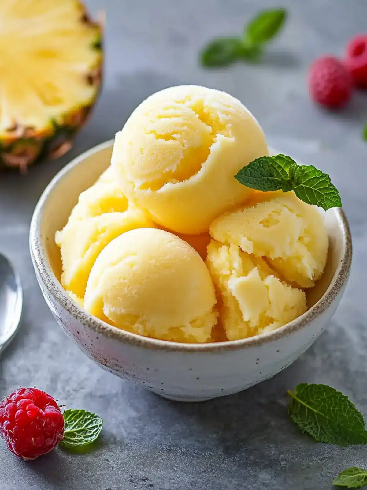 Delightful Pineapple Sorbet That'll Refresh Your Taste Buds 3 Pineapple Sorbet