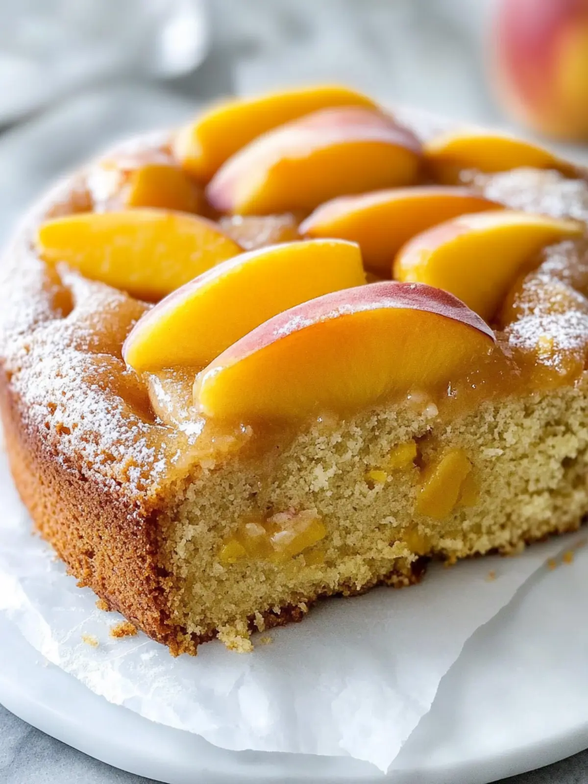 Melt-in-Your-Mouth Brown Sugar Peach Cake That Wow! 4 Brown Sugar Peach Cake