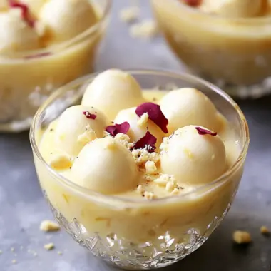 Delicious Custard Rasgulla: A Chilled Indian Delight 9 Custard Rasgulla