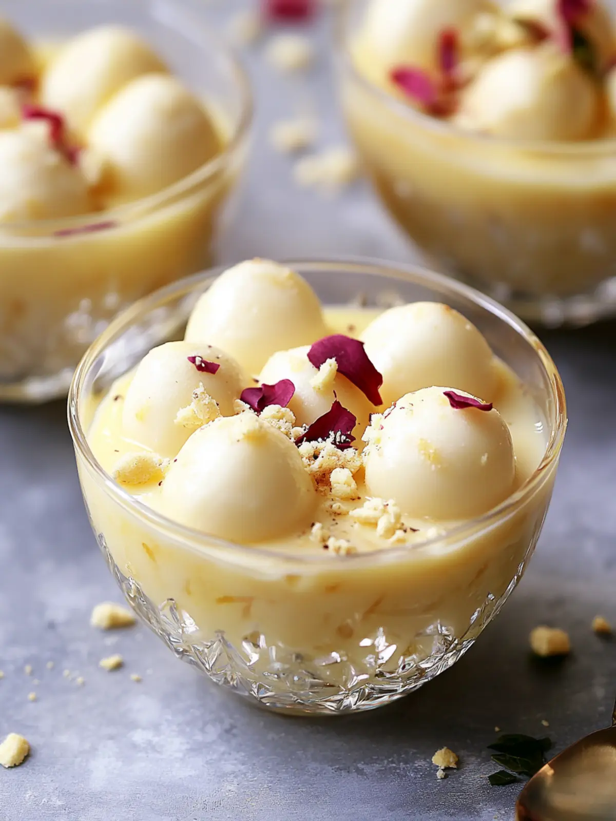 Delicious Custard Rasgulla: A Chilled Indian Delight 5 Custard Rasgulla