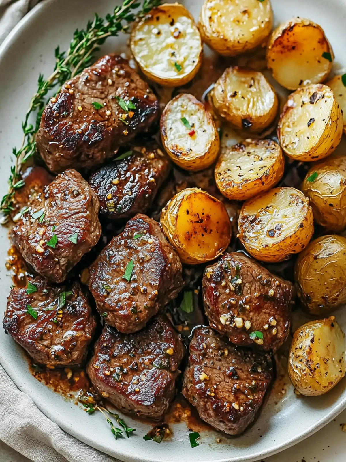 Savor Garlic Steak Bites and Potatoes for a Cozy Dinner 5 Garlic Steak Bites and Potatoes