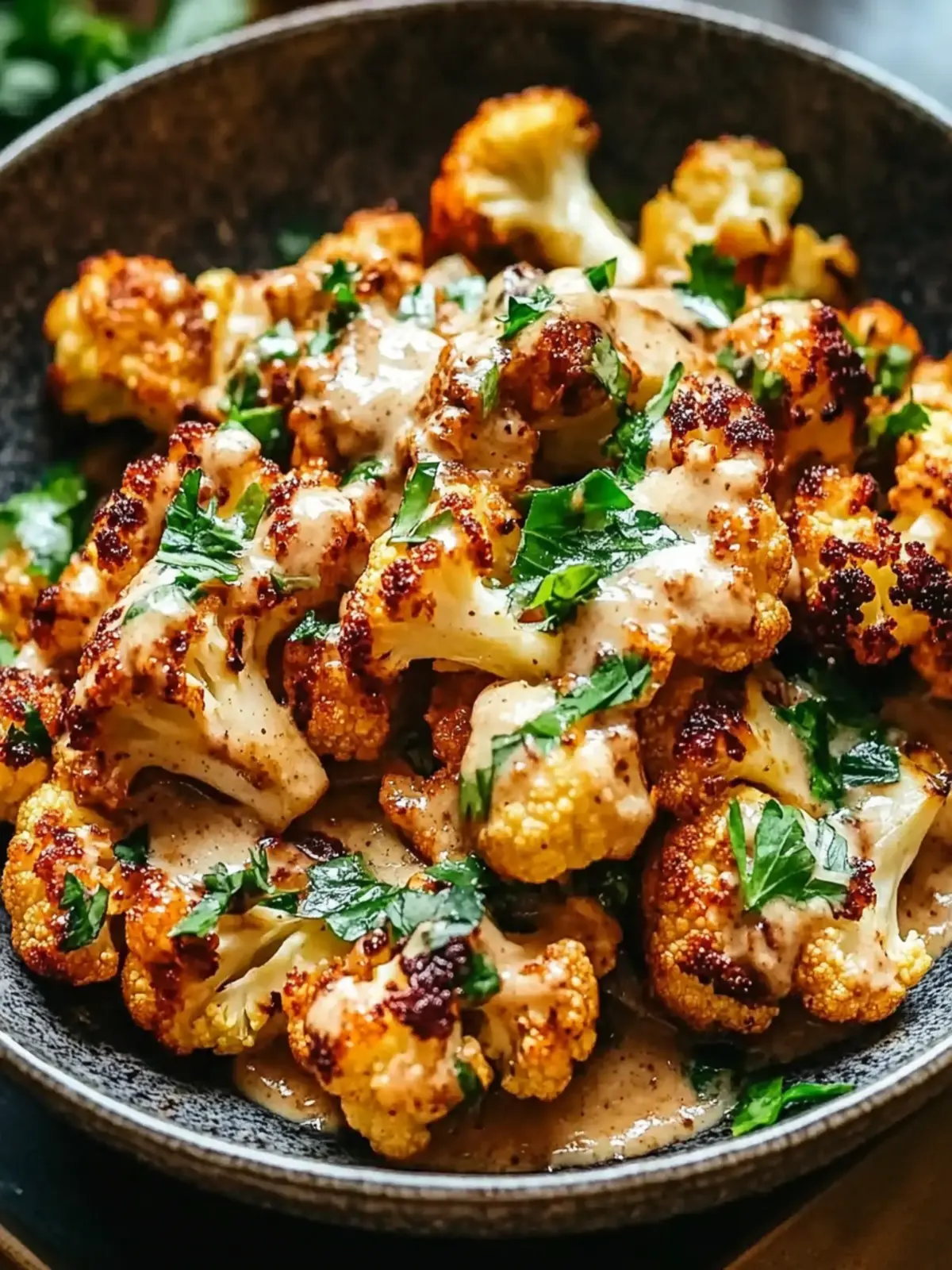 Moroccan Cauliflower with Tahini-Honey for Irresistible Flavor 3 Moroccan Cauliflower with Tahini-Honey