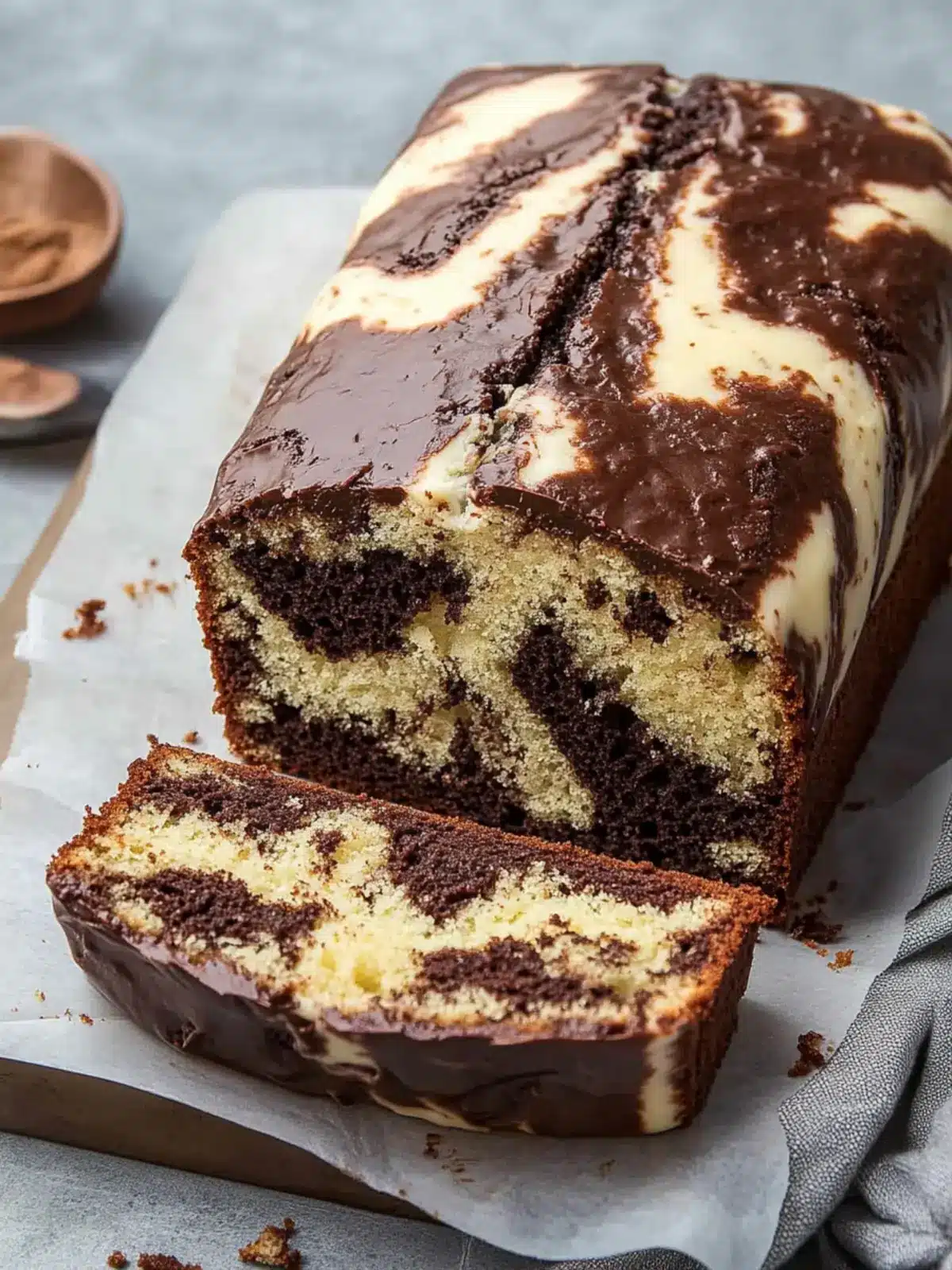 Decadent Marble Loaf Cake: A Slice of Bliss Awaits! 2 Marble Loaf Cake