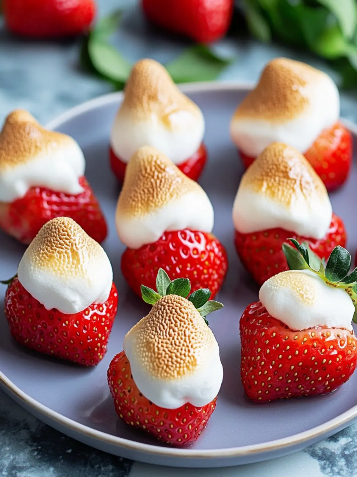 Toasted Marshmallow Strawberries for Irresistible Summer Treats 3 Toasted Marshmallow Strawberries