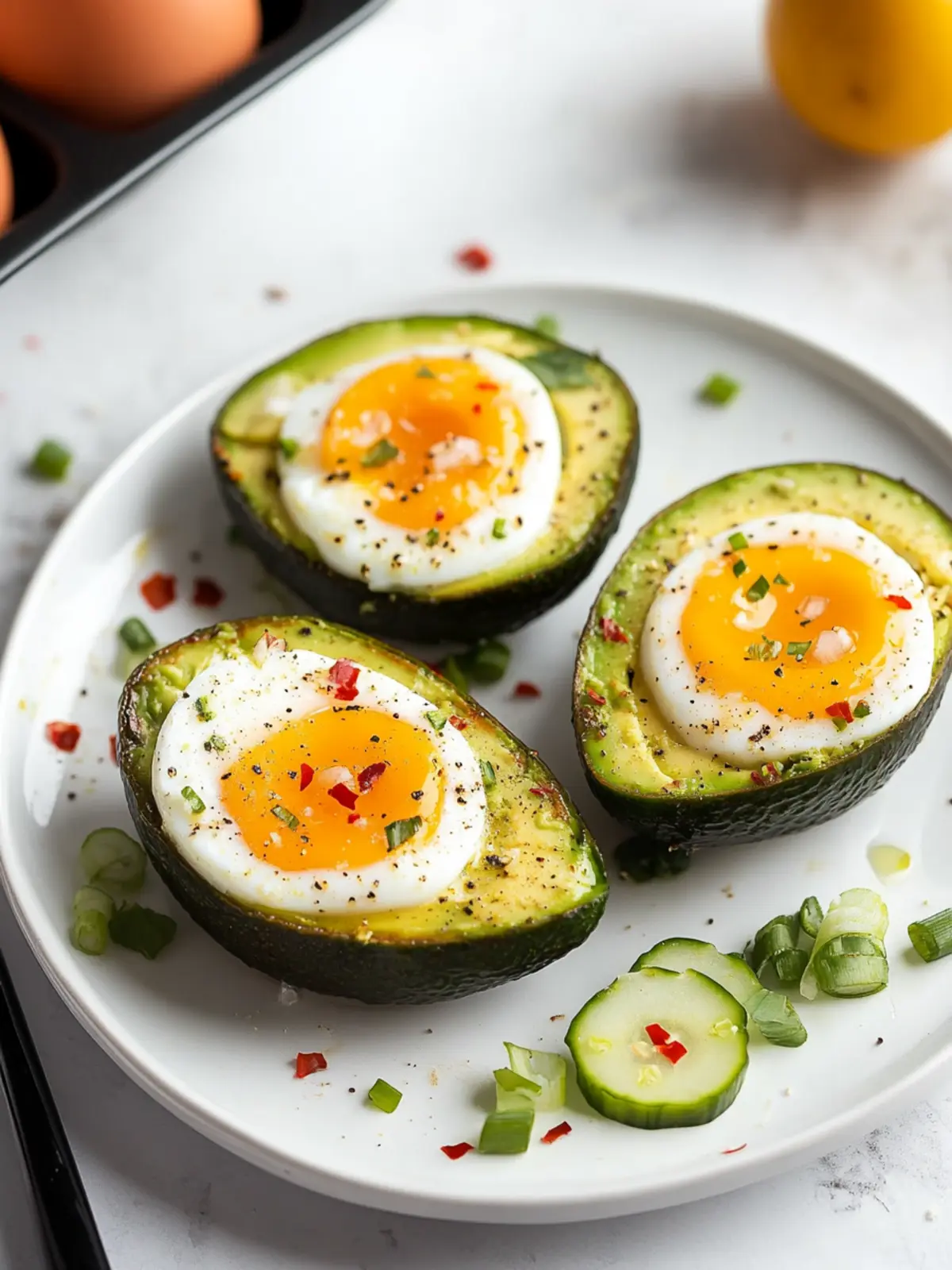 Delicious Air Fryer Avocado Eggs for a Quick Healthy Breakfast 3 Air Fryer Avocado Eggs
