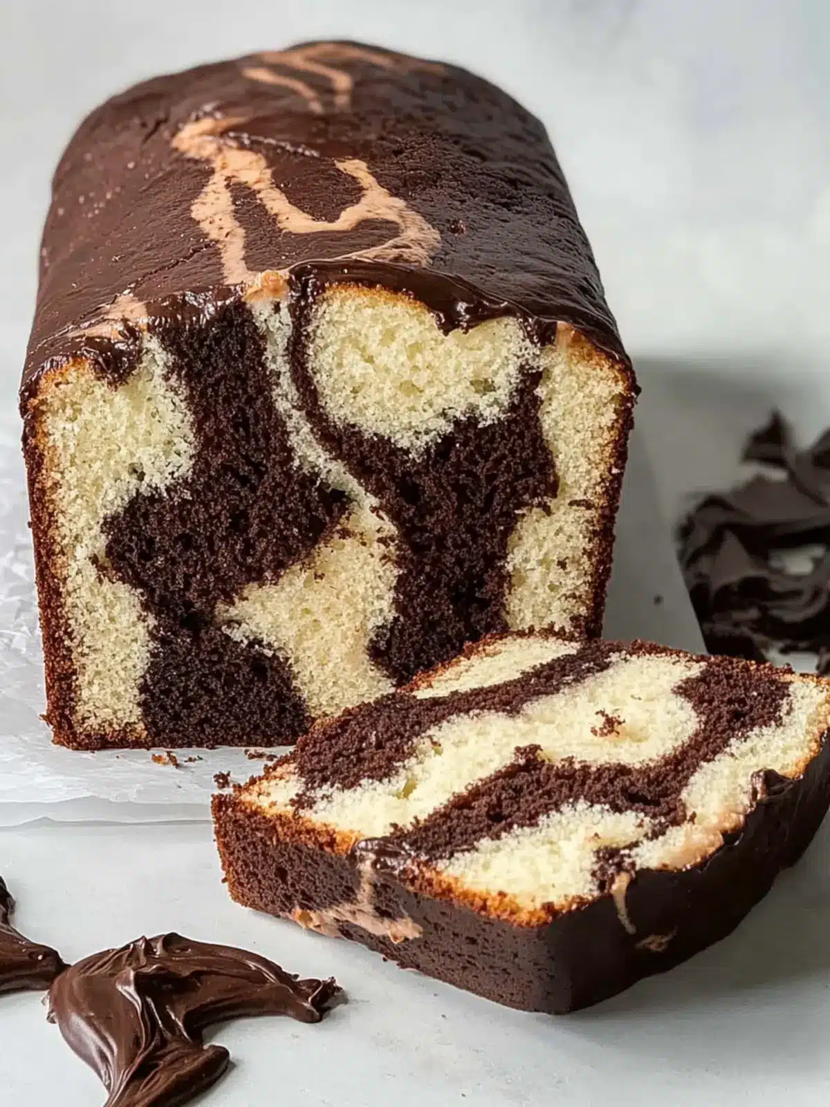 Decadent Marble Loaf Cake: A Slice of Bliss Awaits! 4 Marble Loaf Cake