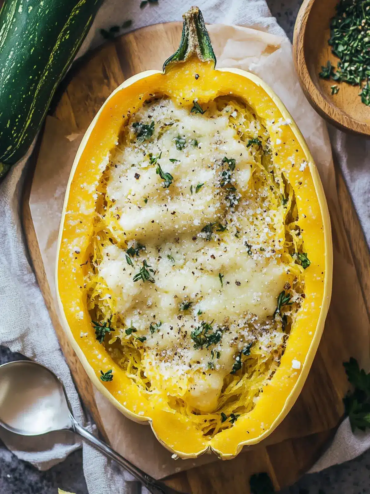 Creamy Garlic Parmesan Spaghetti Squash You'll Love 3 Garlic Parmesan Spaghetti Squash