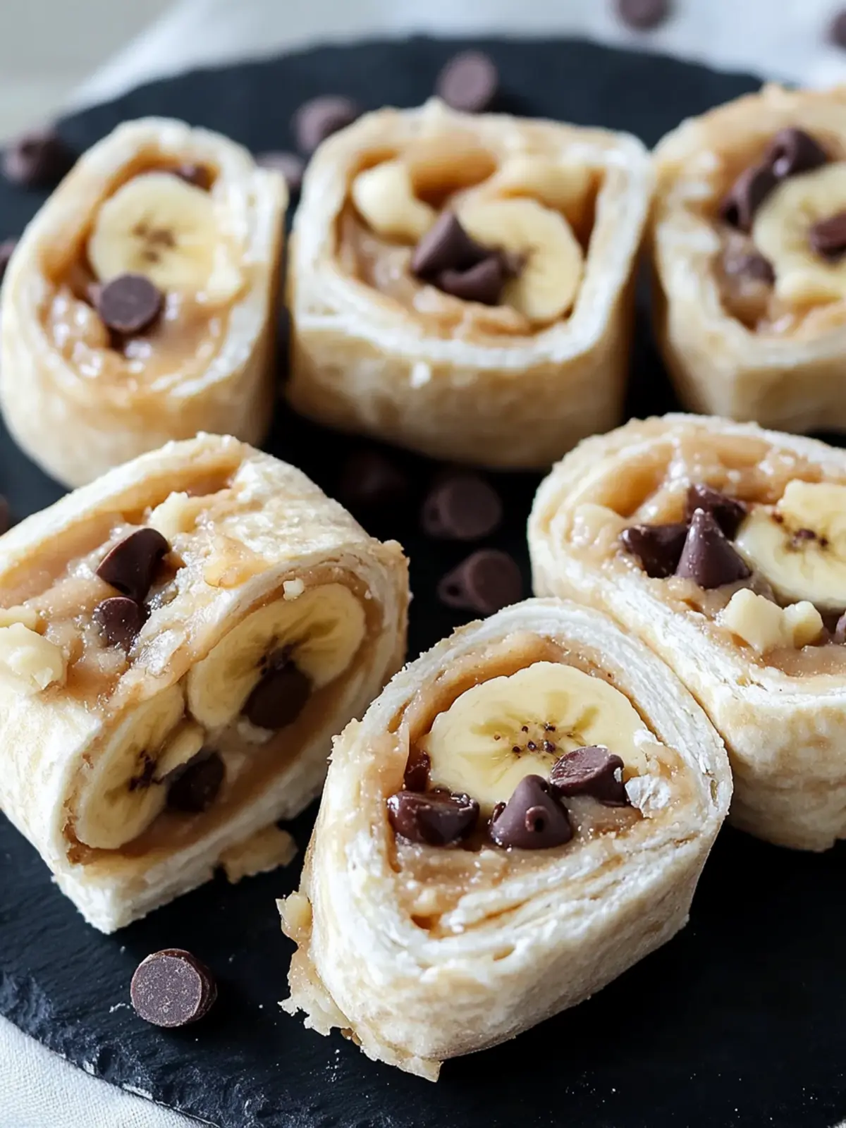 Chocolate Chip Peanut Butter Banana Roll Ups for a Quick Treat 5 Chocolate Chip Peanut Butter Banana Roll Ups