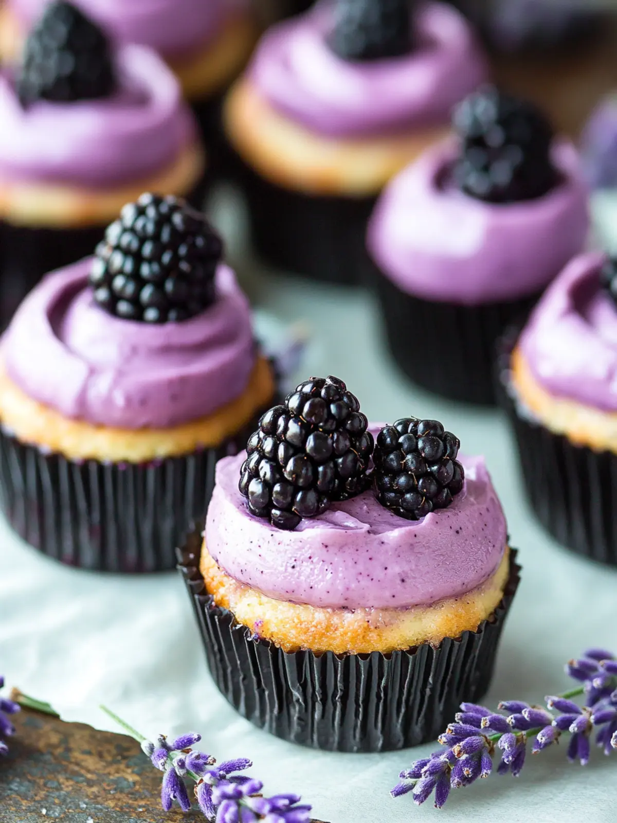 Heavenly Mini Blackberry Lavender Cheesecakes to Savor 2 Mini Blackberry Lavender Cheesecakes