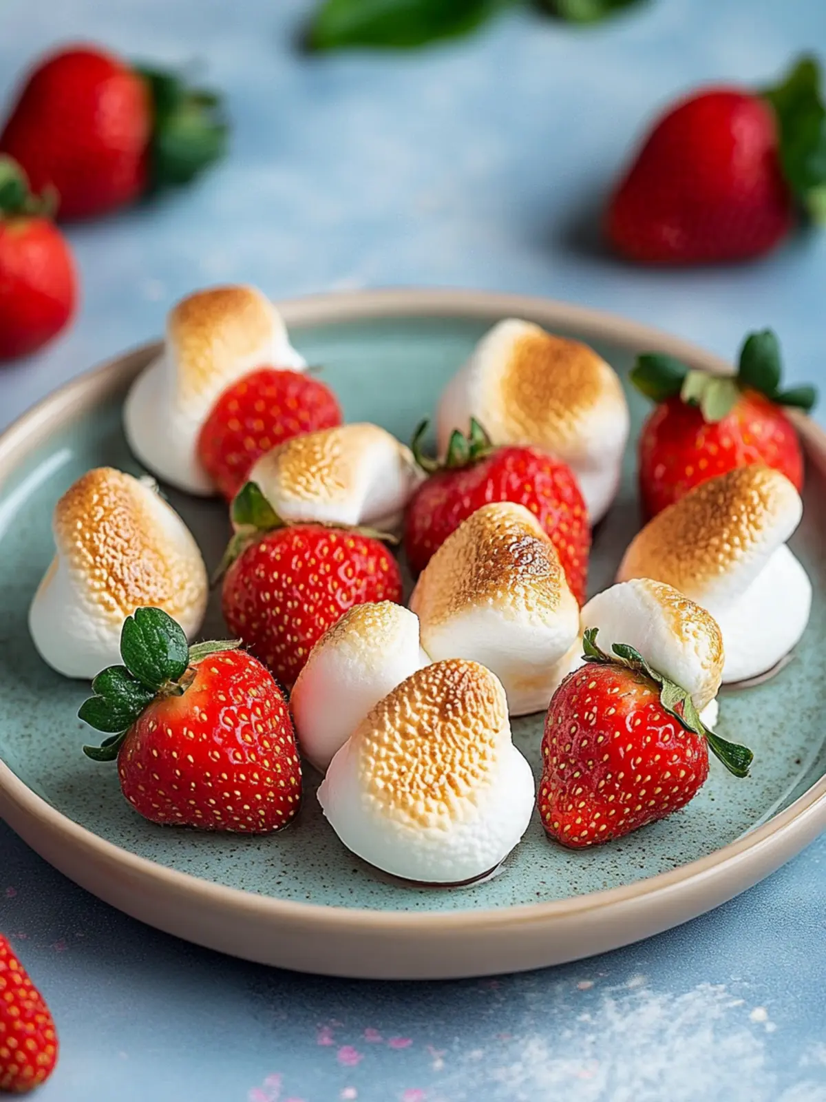 Toasted Marshmallow Strawberries for Irresistible Summer Treats 2 Toasted Marshmallow Strawberries