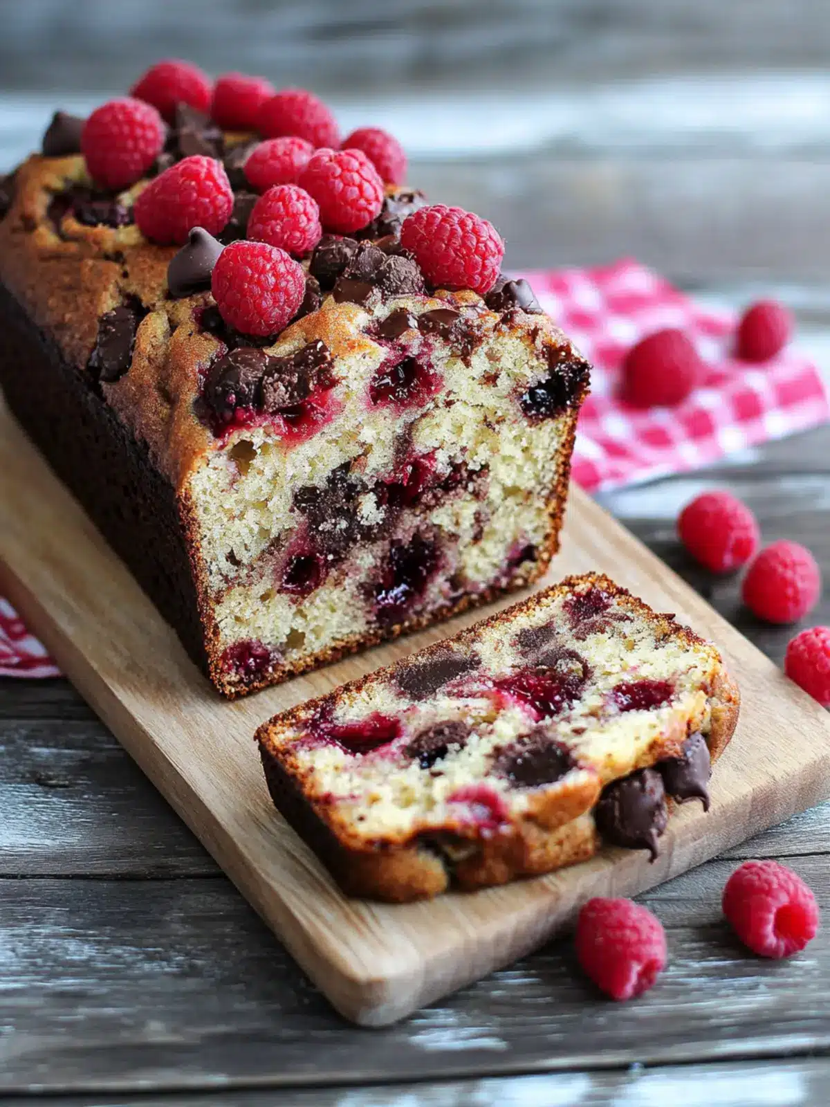 Indulge in Raspberry Dark Chocolate Banana Bread Bliss 2 Raspberry Dark Chocolate Banana Bread