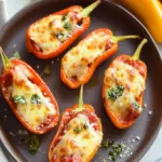 Delicious Pizza Stuffed Mini Peppers for Easy Snacking 14 Pizza Stuffed Mini Peppers