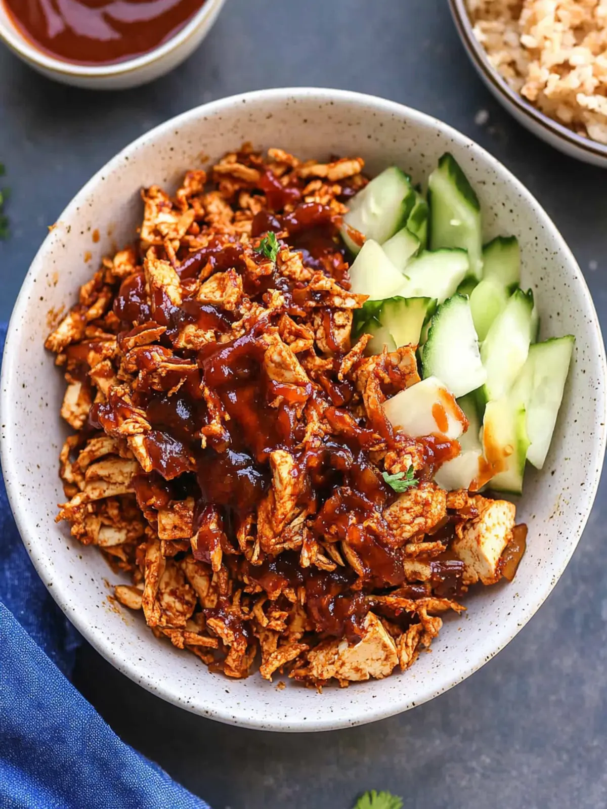 Savory Baked BBQ Shredded Tofu You’ll Crave Again and Again 4 Baked BBQ Shredded Tofu