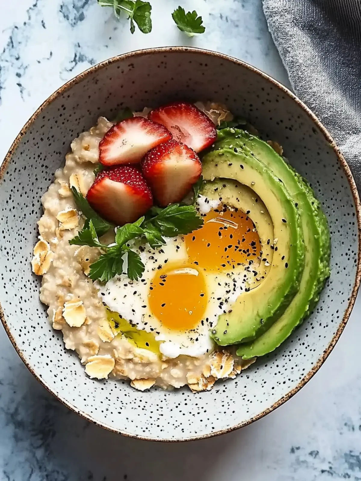 Creamy Avocado Oatmeal: A Quick Savory Breakfast Delight 3 Avocado Oatmeal