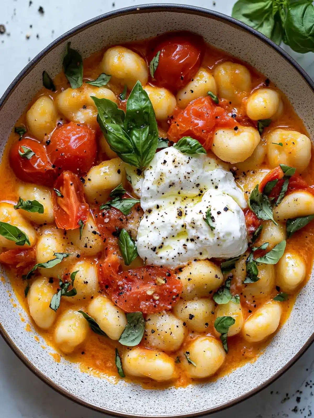 Indulge in Creamy Tomato Gnocchi with Burrata Bliss 2 Creamy Tomato Gnocchi with Burrata
