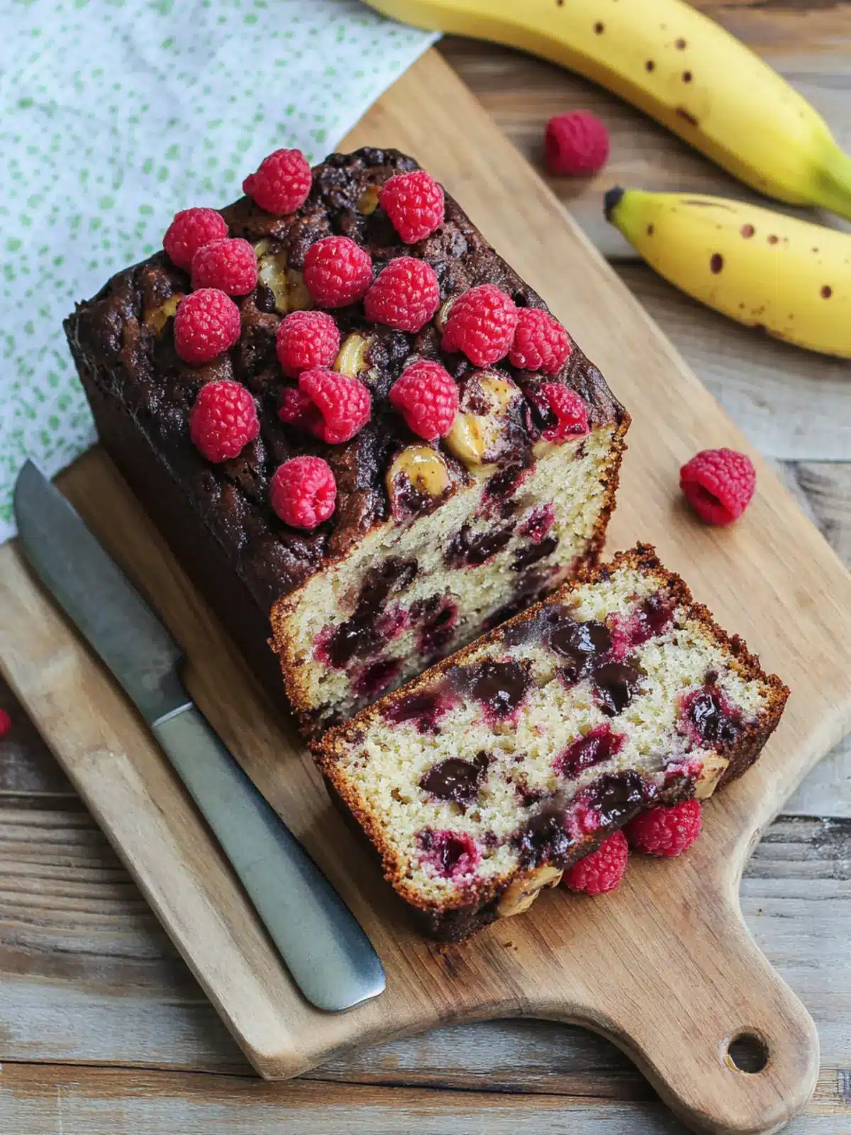 Indulge in Raspberry Dark Chocolate Banana Bread Bliss 4 Raspberry Dark Chocolate Banana Bread