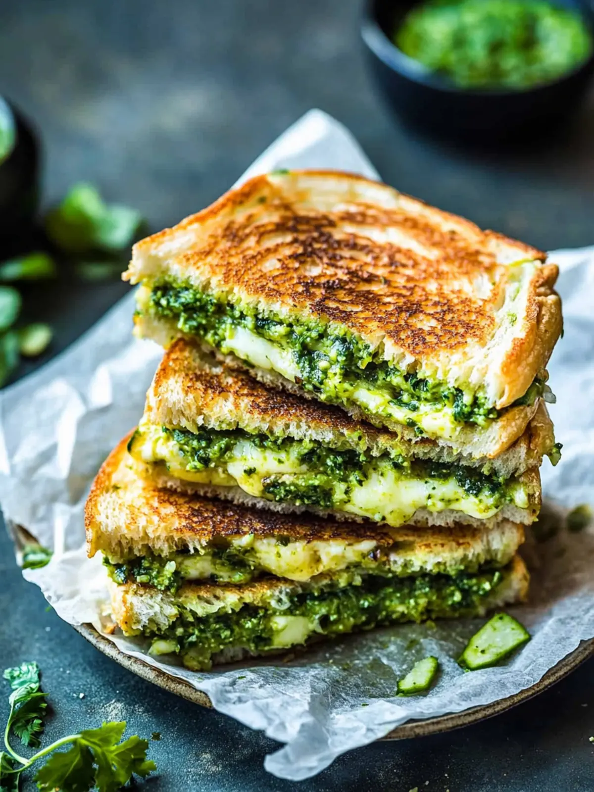 Savor the Creamy Vegan Green Goddess Grilled Cheese Delight 2 Vegan Green Goddess Grilled Cheese