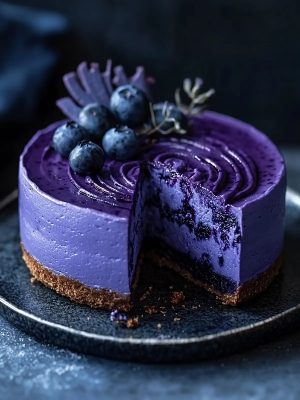 Ravenclaw Midnight Blueberry Cheesecake: Enchanting Delight 4 Ravenclaw Midnight Blueberry Cheesecake