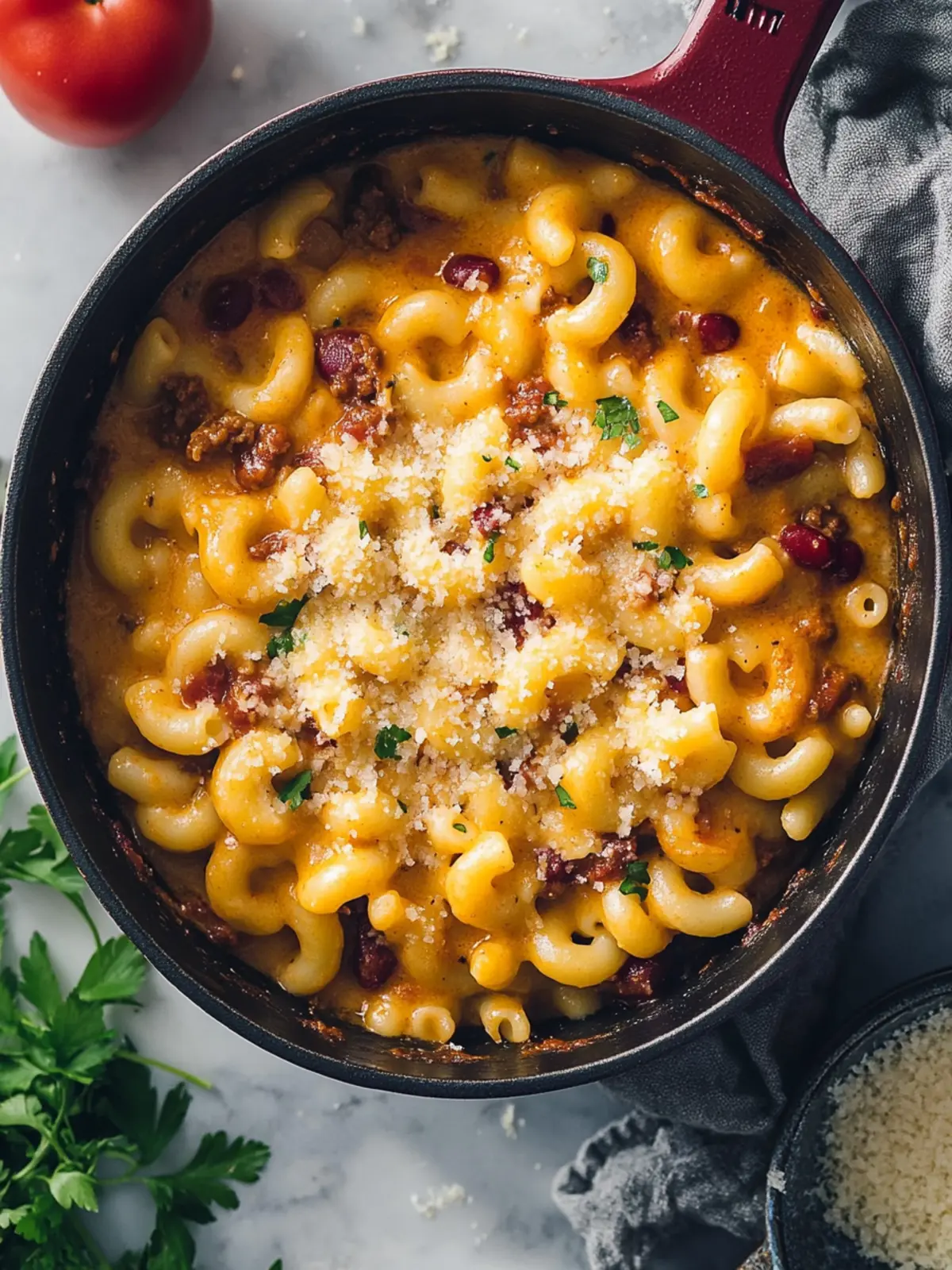 Savory Chili Mac: A Cheesy Comfort Food Delight 2 Chili Mac