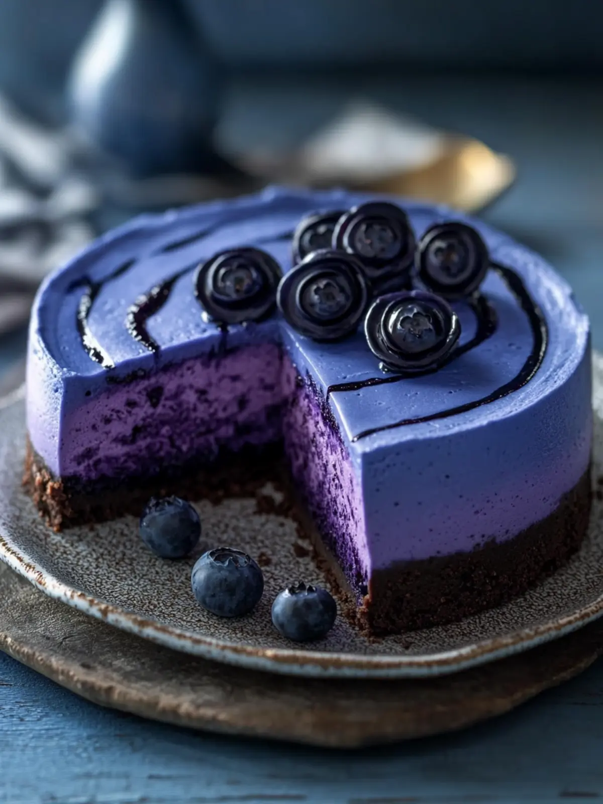 Ravenclaw Midnight Blueberry Cheesecake: Enchanting Delight 2 Ravenclaw Midnight Blueberry Cheesecake