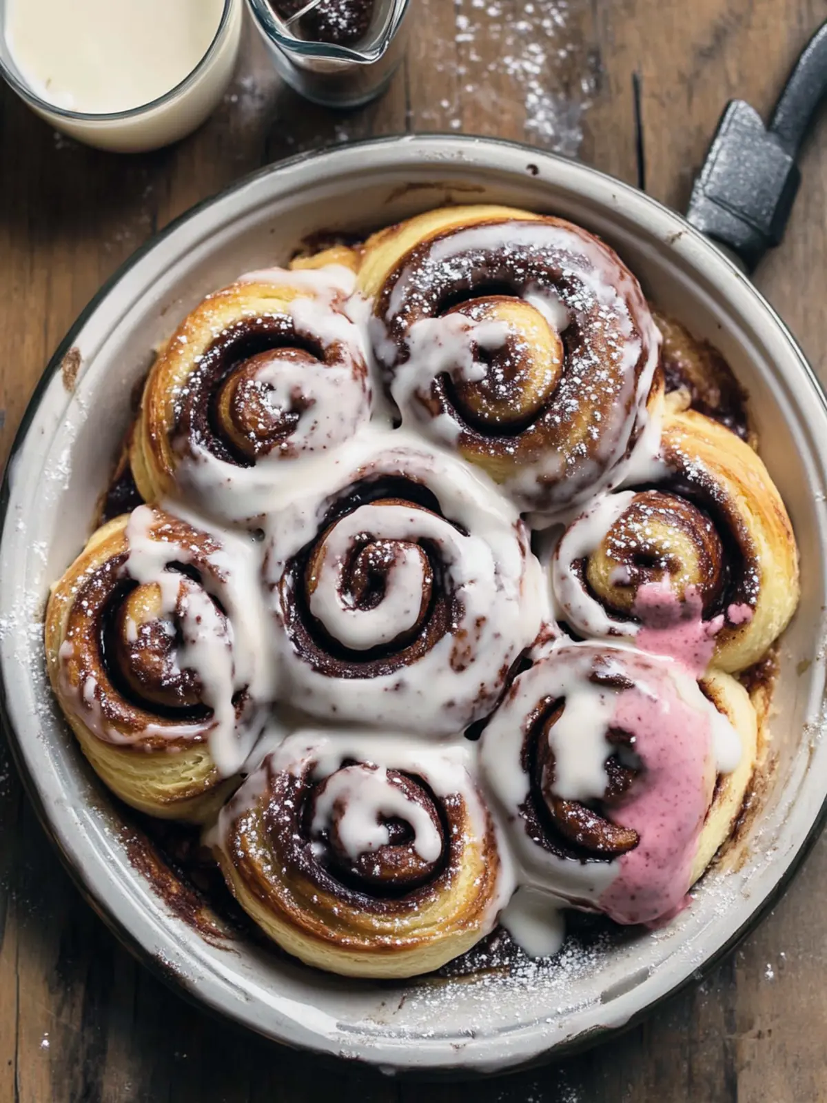 Irresistible Neapolitan Cinnamon Rolls with Strawberry Bliss 2 Neapolitan Cinnamon Rolls