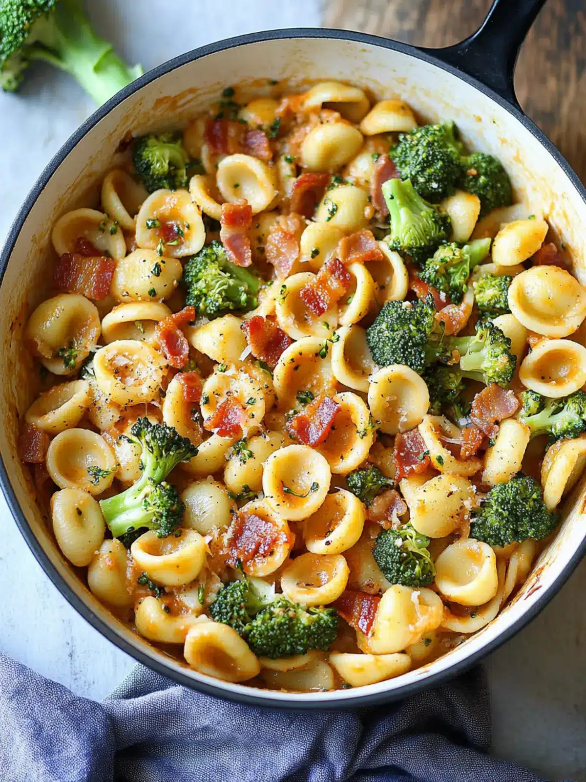 Savor Spicy Bacon Broccoli Orecchiette in Just 25 Minutes 5 Spicy Bacon Broccoli Orecchiette