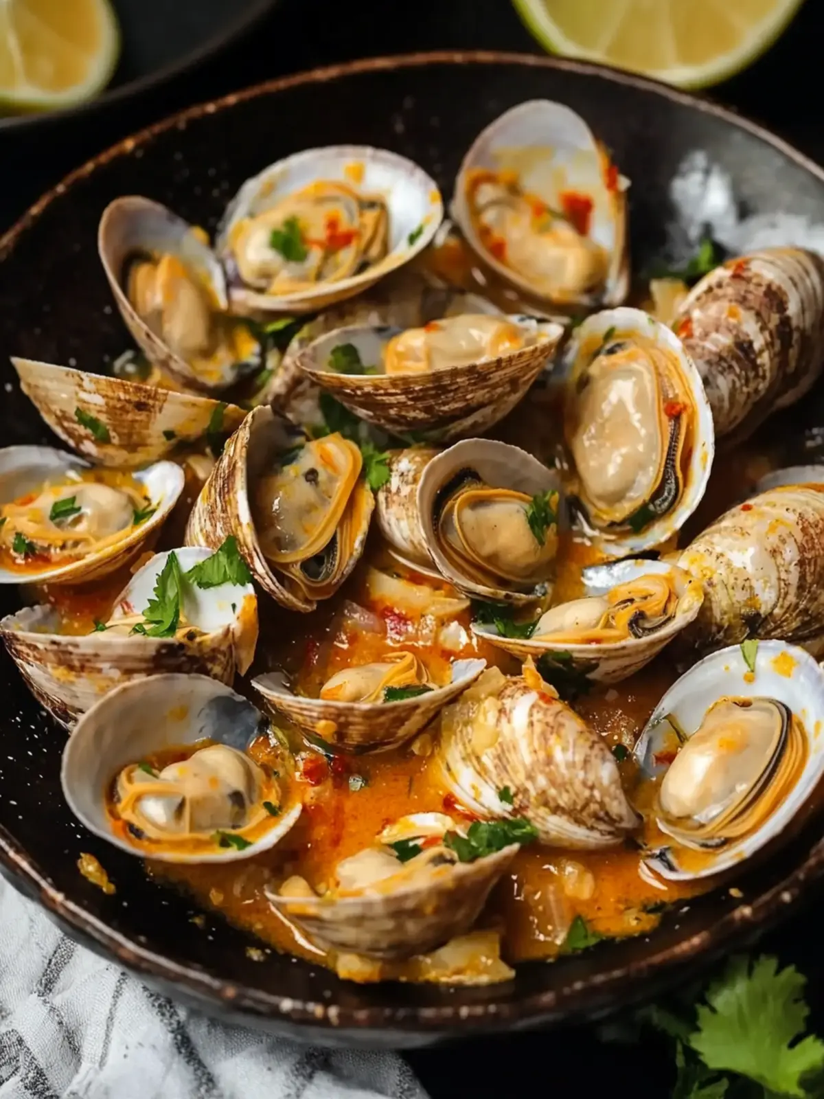 Tantalizing Red Curry, Coconut, and Ginger Infused Steamed Clams 3 Red Curry, Coconut, and Ginger Infused Steamed Clams