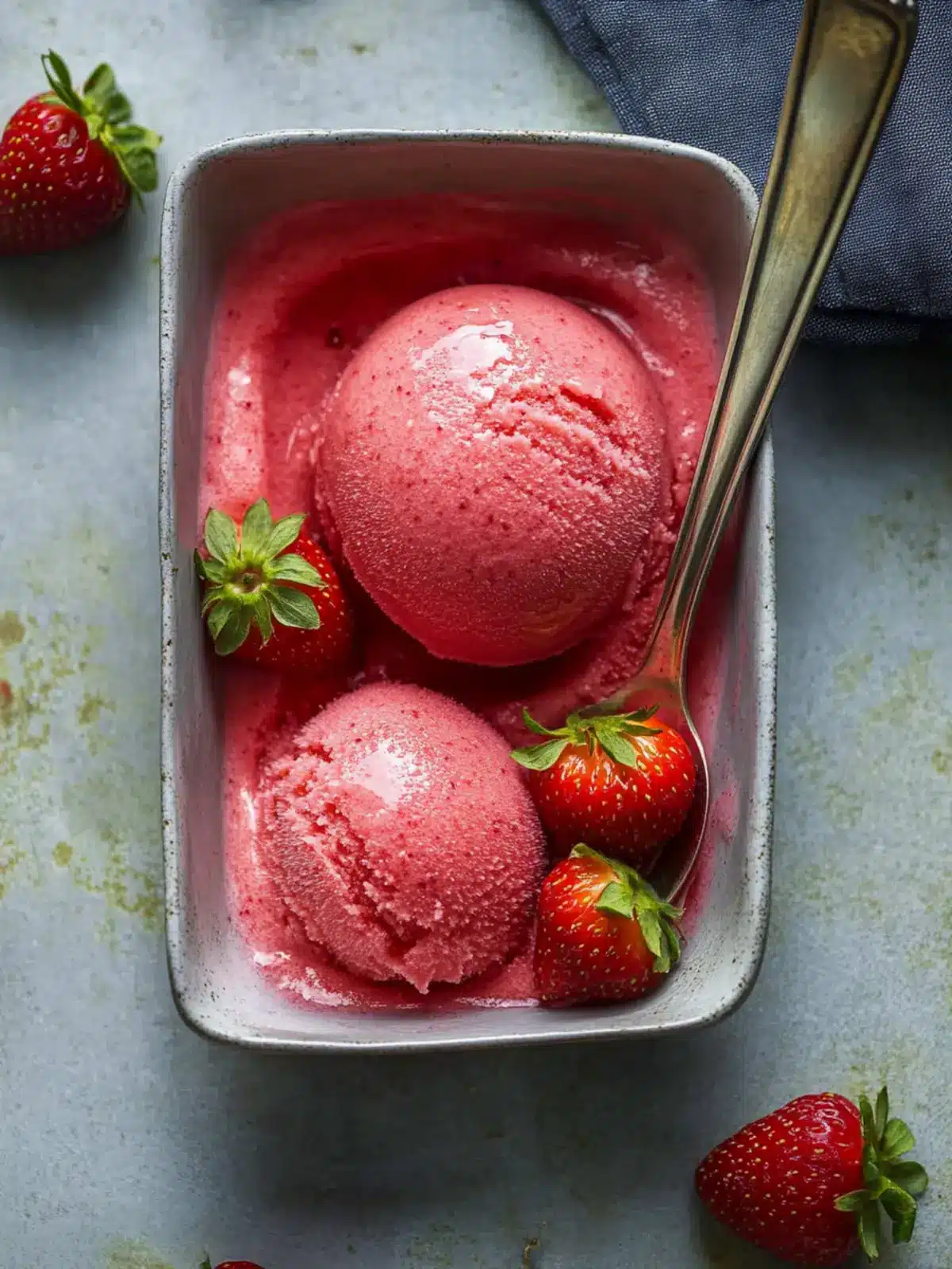 Refreshing Strawberry Sorbet Recipe for Sweet Summer Bliss 4 Strawberry Sorbet