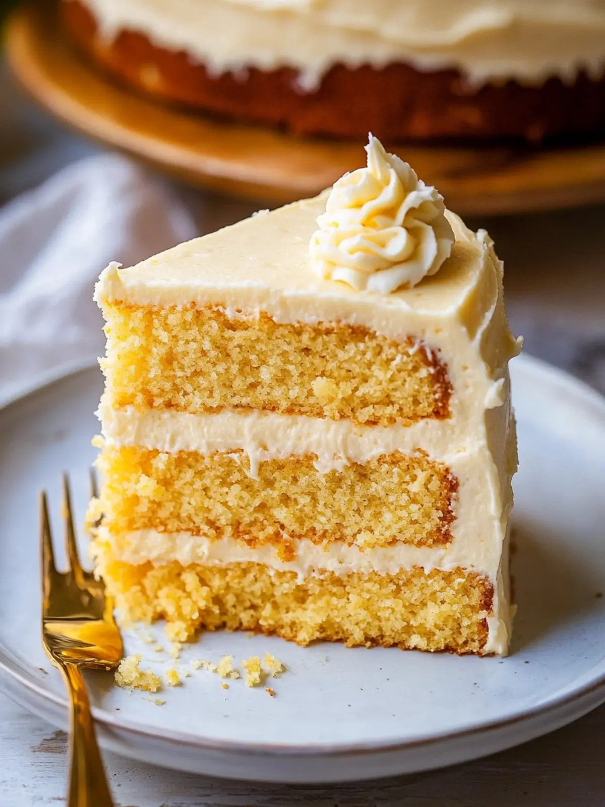 Irresistible Layered Cornbread Cake with Honey Butter Frosting 2 Layered Cornbread Cake with Whipped Honey Butter Frosting